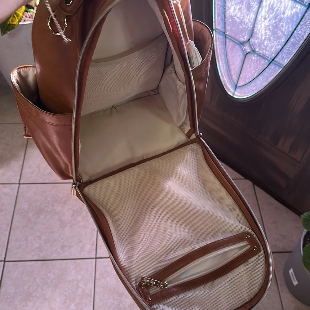 Itzy Ritzy Tan Backpack - Picture 3 of 4